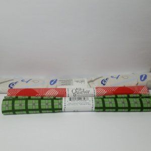 3 Fabric Quarters for Arts & Crafts 100% Cotton